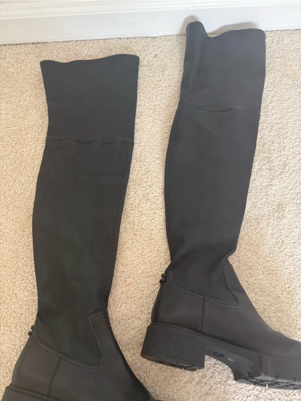 Coach Boots Lisa Over-The-Knee in Black Leather